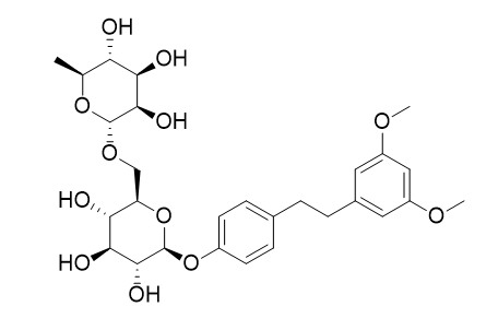 1-(3,5-dimethoxy)phenyl-2-[4-O-beta-D-glucopyranosyl (6->1)-O-alpha-L-rhamnopyranosyl]phenylethane