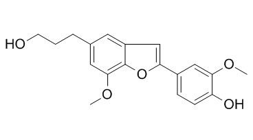 2-4-Hydroxy-3-methoxyphenyl-7-methoxy-5-benzofuranpropanol
