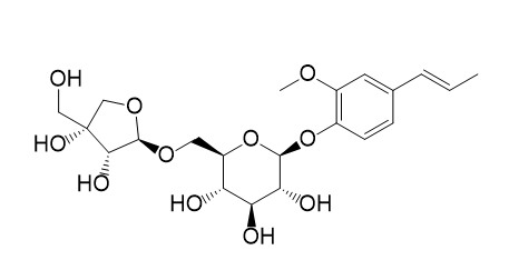2-Methoxyphenyl-4-propylene-1-O-beta-apiofuranosyl-(1-6)-beta-glucopyranoside