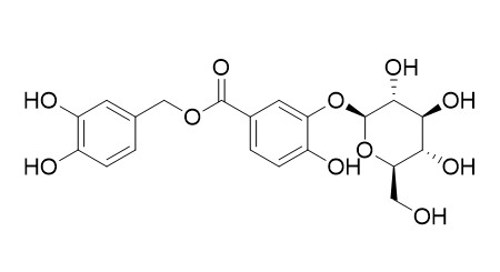 (3,4-Dihydroxyphenyl)methyl 3-(beta-D-glucopyranosyloxy)-4-hydroxybenzoate