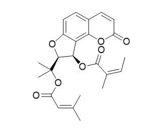 3-Angeloyloxy-4-senecioyloxy-2,3-dihydrooroselol