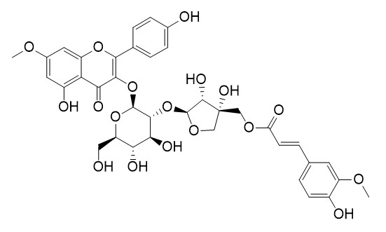 3-O-[5-O-feruloyl-beta-D-apiofuranosyl(1->2)-beta-D-glucopyranosyl] rhamnocitrin