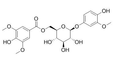 4-Hydroxy-3-methoxyphenyl O-beta-D-6-O-syringate-glucopyranoside