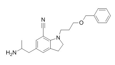 5-[(2R)-2-Aminopropyl]-2,3-dihydro-1-[3-(phenylmethoxy)propyl]-1H-indole-7-carbonitrile