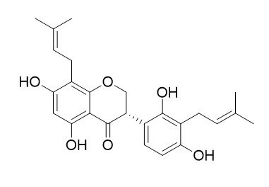 5,7,2,4-Tetrahydroxy-8,3-di(gamma,gamma-dimethylallyl)-isoflavanone