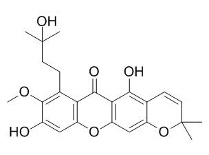 9-Hydroxycalabaxanthone hydrate