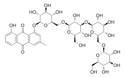 Chrysophanol 1-O-beta-tetraglucoside