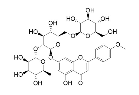 Fortunellin-6-beta-D-glucopyranoside (Acacetin-7-O-[2-O-rhamnosyl-6-O-glucosyl]-glucoside)