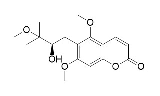 Toddalolactone 3-O-methyl ether (6-(2-Hydroxy-3-methoxy-3-methylbutyl)-5,7-dimethoxycoumarin)