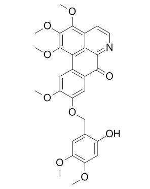 1,2,3,10-Tetramethoxy-9-(2-hydroxy-4,5-dimethoxybenzyloxy)oxoaporphine