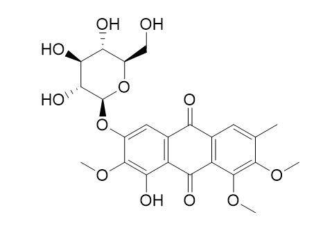 2-Methoxy aurantio-obtusin beta-D-glucoside