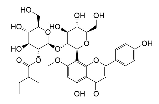 2-O-(2-methylbutyryl)-glucopyranosideisoswertisin