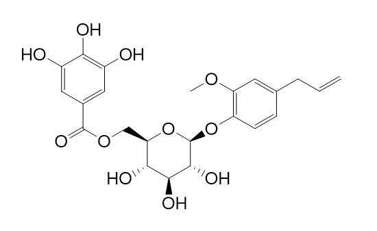 Eugenol 4-O-beta-D-(6'-O-galloyl) glucopyranoside