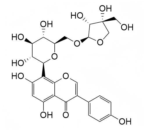 Genistein-8-C-apiosyl (1→6)-glucoside