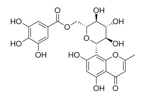 8-C-beta-D-(6-O-galloyl)glucosylnoreugenin